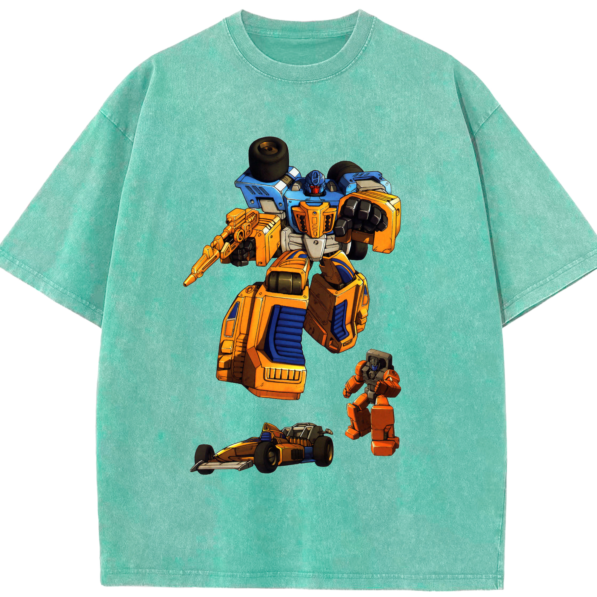 （画像用）  綿100% ヴィンテージ風 半袖Tシャツ（フロントプリント）